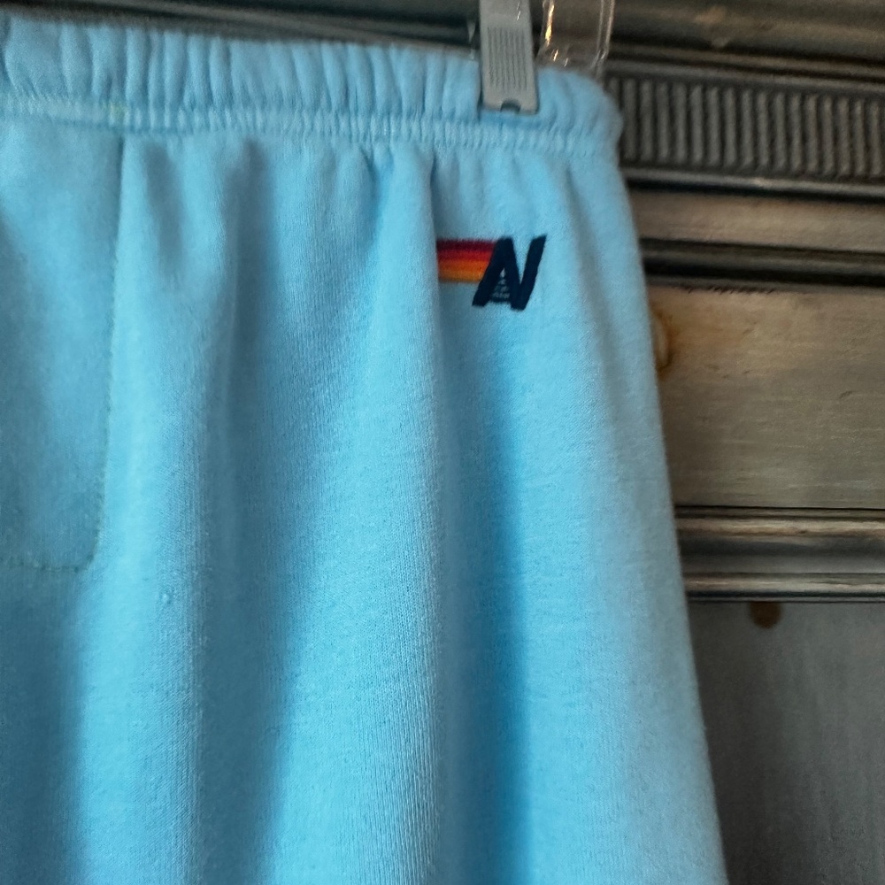 Aviator Nation Palm Tree Festival Dana Point Sweat Pants in Ocean Blue Size L - Picture 9 of 11